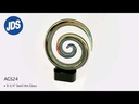 Cristal Espiral 9 1/4"