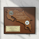 Placa Mapa Costa Rica