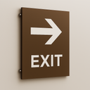 Lámina Lasermax (1200 x 600 x 1.6mm) cafe / blanco