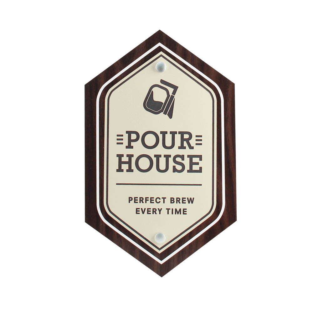 Lámina Lasermax (1200 x 600 x 1.6mm) marfil / cafe oscuro