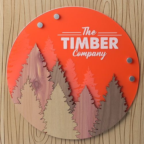 Lámina Lasermax (1200 x 600 x 1.6mm) naranja / blanco