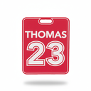 Lámina Lasermax (1200 x 600 x 1.6mm) rojo / blanco