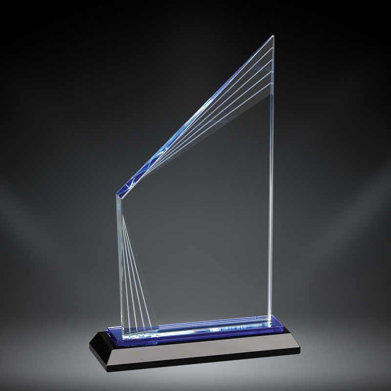 Cristal Fusion 9" con grabado laser.