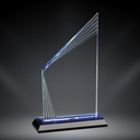 Cristal Fusion 9" con grabado laser.