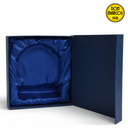 Cristal redondo facetado 5" con grabado laser.