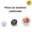 Pin redondo sublimado