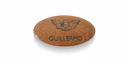 Gafete personalizado de madera de Almendro (ovalado)