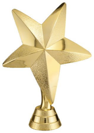 Figura Estrella Oro 3,5"