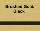 Lámina Lasermax (1200 x 600 x 1.6mm) Brushed Dorado/Negro