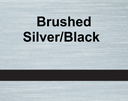 Lámina Lasermax (400 x 600 x 1.6mm) Brushed Plateado/Negro 