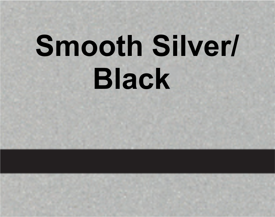 Lámina Lasermax (1200 x 600 x 1.6mm) Mate Plateado / Negro