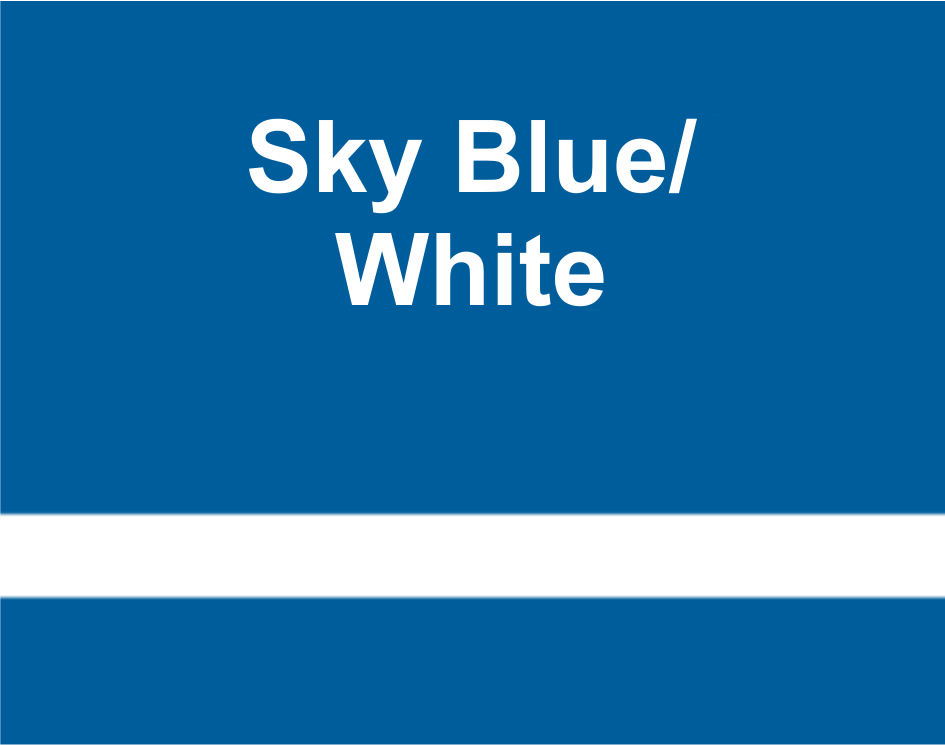 Lámina Lasermax (1200 x 600 x 1.6mm) azul cielo / blanco