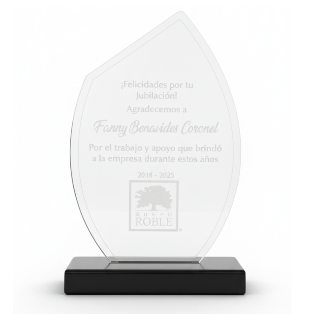 Acrílico Vela 22 - con grabado laser