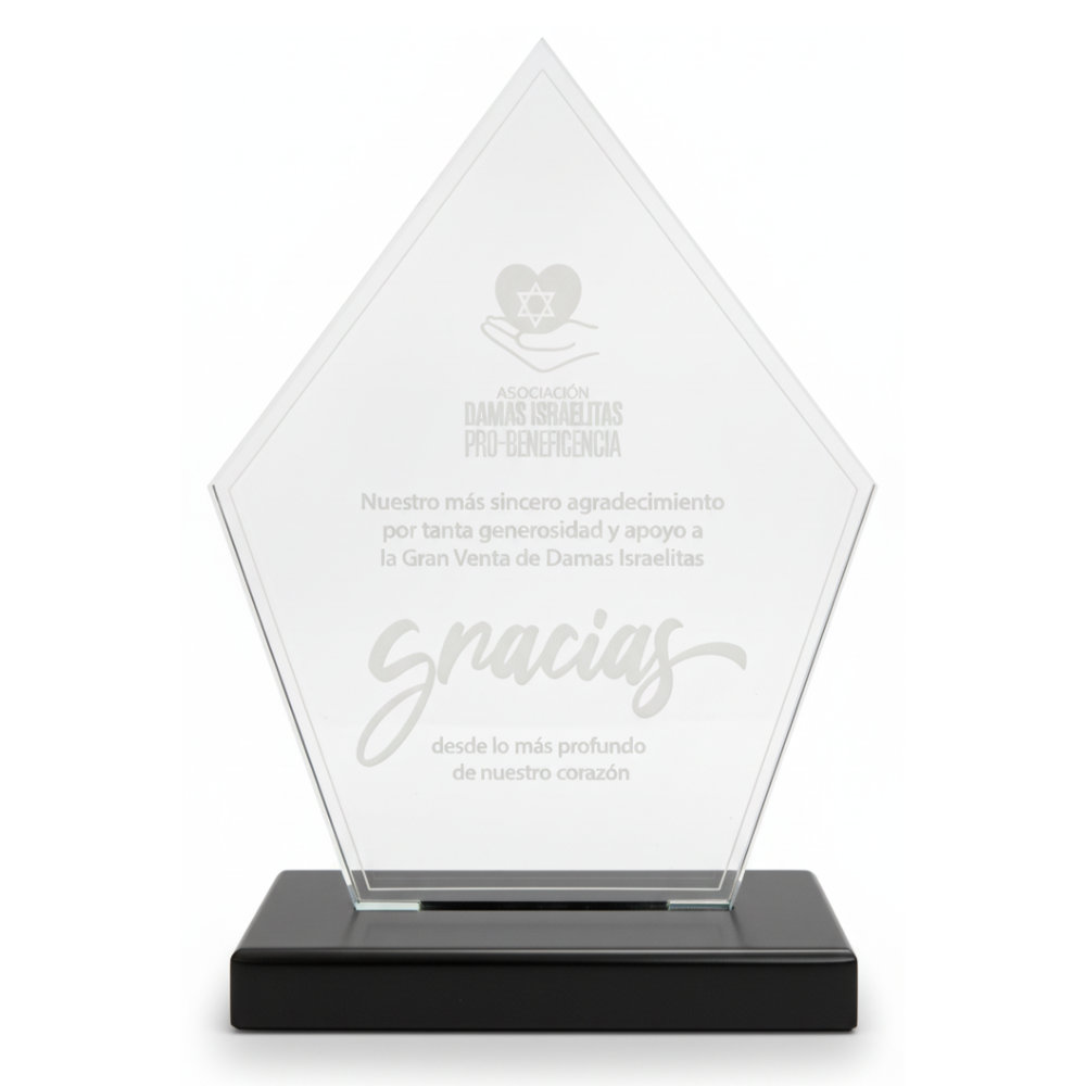 Acrílico Vertice 22 - con grabado laser