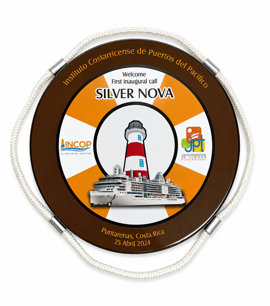 Placa recibimiento a cruceros ICOOP