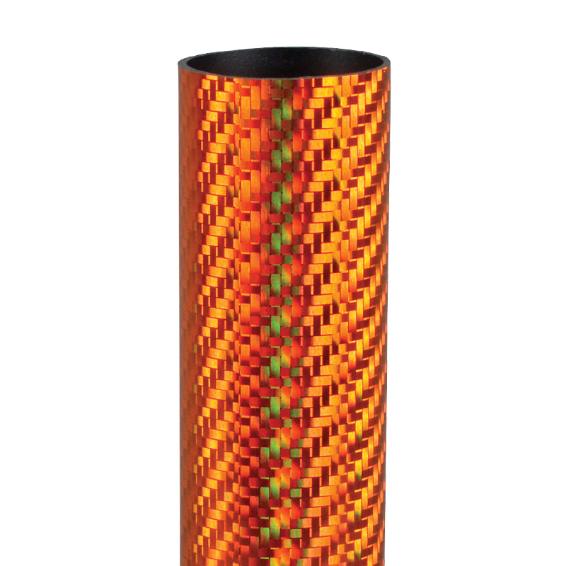 Columna Fibra Carbon redonda naranja