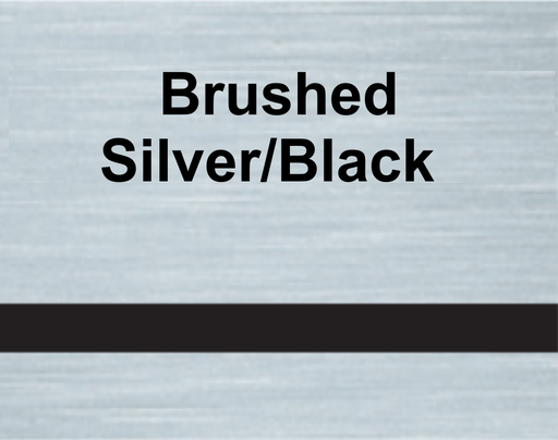 [LM922-334 -3/3] Lámina Lasermax (1200 x 600 x 1.6mm) Brushed Plateado/Negro