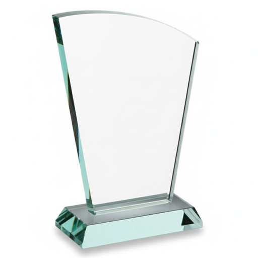 [73760-J(grab)] Cristal Belmont 6 1/4" con grabado laser. Jade.