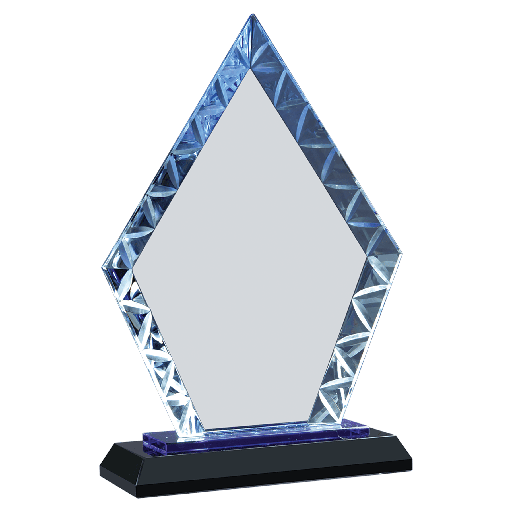 [ACG11BU (grab)] Cristal Diamante Accent 7 1/2" con grabado laser