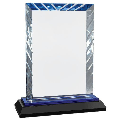 [ACG51BU (grab)] Cristal Rectangulo Accent 7" con grabado laser