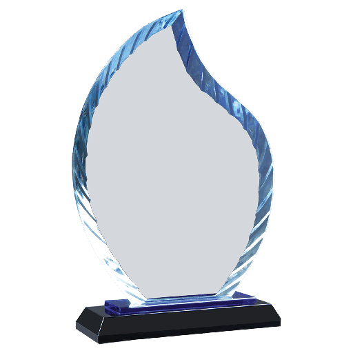 [ACG31BU (grab)] Cristal Flama Accent 8" con grabado laser