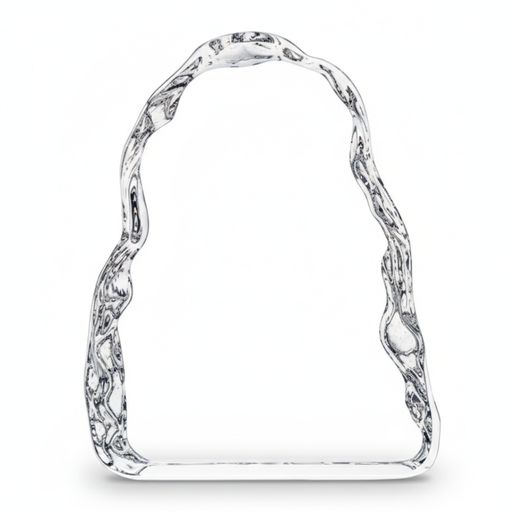 [96606 (grab)] Cristal Hielo 5 1/2" con grabado laser