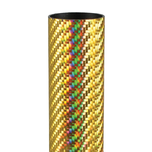[13805-G] Columna Fibra Carbon redonda dorada