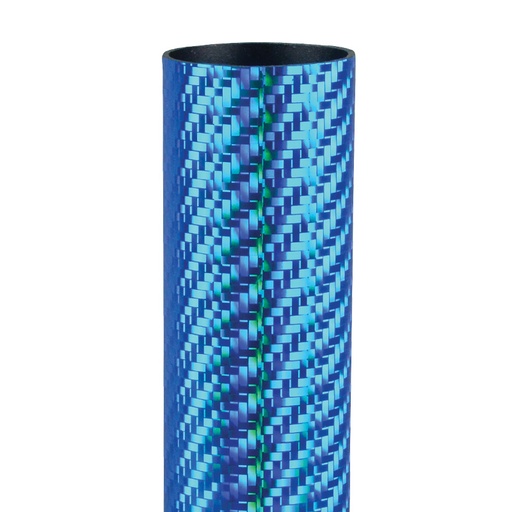 [13805-B] Columna Fibra Carbon redonda azul